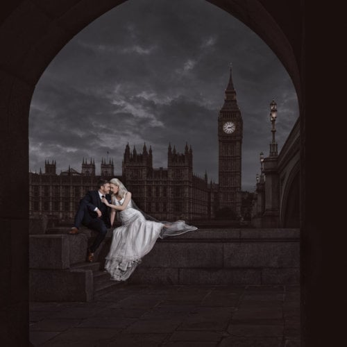 London England bride & groom